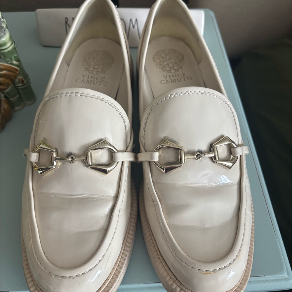 Vince Camuto Cream Loafers